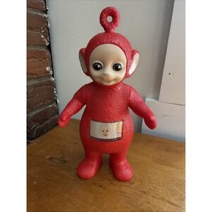 Y2K 90S TELETUBBIES PO RED LIGHT UP PRESS & GLOW TALKING SOUNDS PLASTIC POSABLE